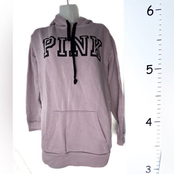 Pink Victoria's Secret Pink Hoodie w/Black Logo Small - Picture 1 of 16
